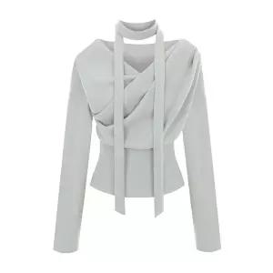 [티뷰] 카울넥타이겉기모티셔츠_V5D-VTS016