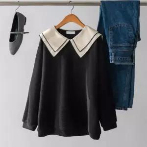 루온 기모 세일러 니트티[티셔츠EAS45] 빅사이즈 843453