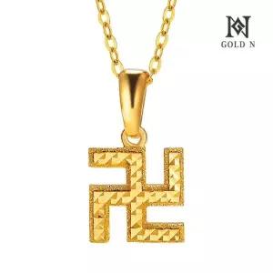 골드앤 순금 24K 컷팅 만자 목걸이 소