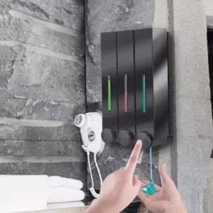 샴푸 디스펜서 벽걸이 3구 세제통 보관함 샴푸디스펜서 욕실디스펜서 스디스펜서 세제통