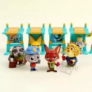 디즈니 주토피아 어린이 미니 버스정거장 랜덤 피규어