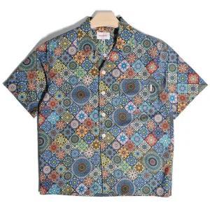 여름 하와이안 레트로 셔츠 휴양지 남성반팔셔츠남방