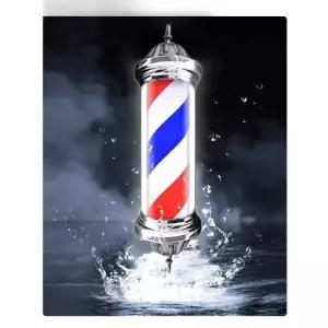 LED 실싸인볼 바버샵 블루 헤어 이발소 조명