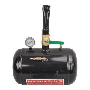 5 갤런 에어 타이어 비드 시터 110 PSI 블래스터 툴 시트 인플레이터 게제시 게이지 포함 - 자동차 트럭 ATV 탱크 블랙