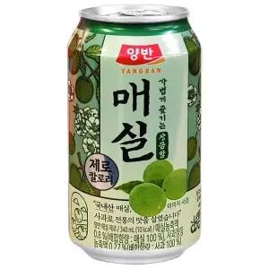 [셀러허브]동원 양반 매실 제로 340ml x 24캔 (S32435109)
