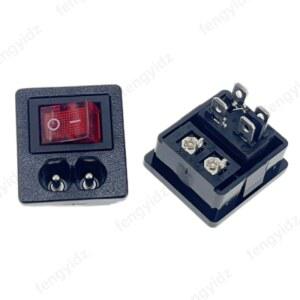 레드 로커 커넥터 플러그 AC 250V 스위치 입구 퓨즈 소켓 전원
