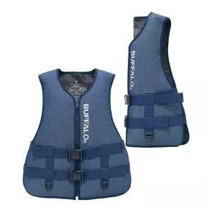 [버팔로][Q]BUFFALO 데님 접이식 구명조끼 1P 성인 어린이