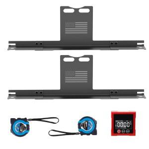 서프캐빈 휠 얼라인먼트 도구 - 디지털 앵글 파인더가 장착된 발가락 플레이트 고급 디자인 2개의 임페리얼 테이프 측정기 대부분의 자동차 트럭 및 SUV에 적합