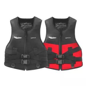 [Q]BUFFALO 정품 구명조끼 블랙 레드 1P 성인 어린이