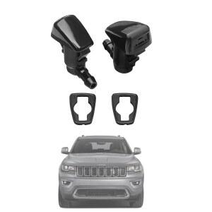 68260443AA 프리미엄 와이퍼 워셔 노즐 2005- 지프 그랜드 체로키 WK 2 WL 윈드실드 워셔액 제트 노즐에 적합 설치가 간편 2팩 참조 55372143AB 액세서리