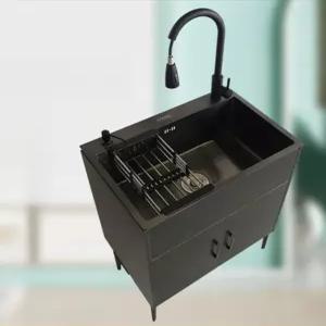 스테인리스 미니 싱크대 세면대 야외 간이싱크대 보조 원룸 개수대 싱크볼 업소용 간이