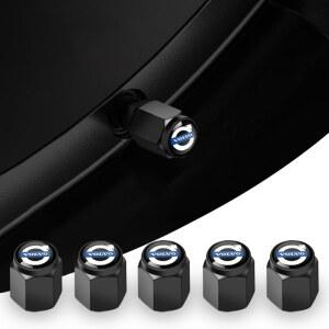 5Pcs 자동차 바퀴 타이어 밸브 캡 금속 줄기 커버 볼보 XC60 V50 V40 XC90 S60 S40 S80l V90 V60 EX90 S90 XC40 C40 S70 액세서리