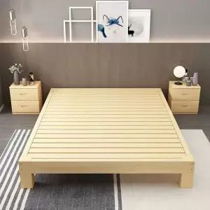 형 원목평상 폴딩 길이조절 침대 프레임 매트리스