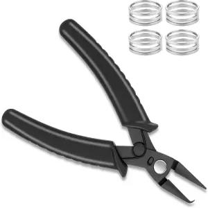 점프링 링 오프너 손가락 도구와 함께 사용하는 점프 플라이어 스플릿 및 도구 보석 주얼리 제작용