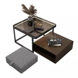 북유럽 라이트 원목 테이블 램프 강화유리 무드등