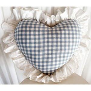 귀여운 공주 화이트 핑크 프릴 하트 베개 장식 사랑 심장 모양의 푹신한 쿠션 룸 선물 던지기