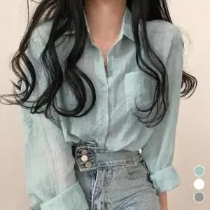 고품질 레이스 루즈핏 남방 신상 블라우스 셔츠블라우스 봄 (WFJPO76)