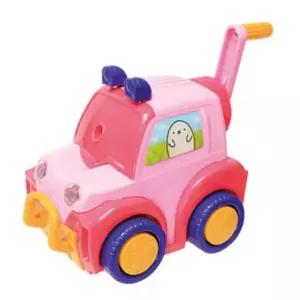 자동차 디자인 연필깎이 핑크색 학생용 안전한 필기구 정리도구