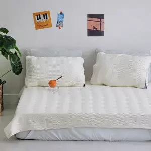투투 선염 냉감 3중직 밴딩 카페트 패드 싱글 S 세트 베이지 여름 침구 (WFJ5QC8)