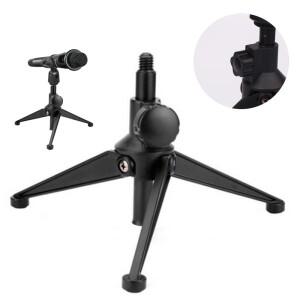 미니 소형 호환 휴대용 테이블 스탠드 범용 마이크 데스크탑 삼각대 조절 가능 클립 홀더 경량 브래킷