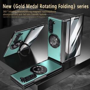[호환품]마그네틱 링 홀더 힌지 외부 스크린 유리 충격 방지 커버 삼성 호환 갤럭시 호환 Z 폴드 6 5 4 3
