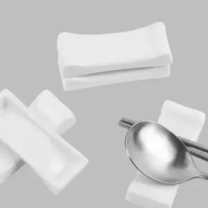 도자기 수저 화이트 차이나 숟가락 젓가락 받침 5개입 (WFJ655I)