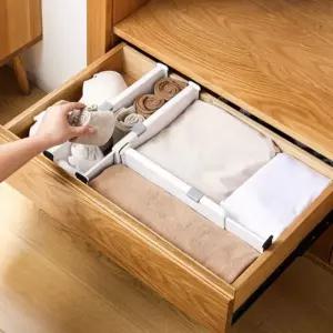 1개 길이조절 옷장 서랍 속 칸막이 DIY 파티션 서랍장 정리 펜스 서랍칸막이 (WFK3QDC)