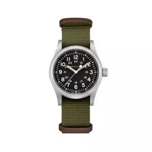 H69439931 카키필드 남성 나토밴드 메커니컬 38mm