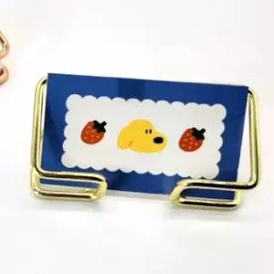 명함홀더 금속 인테리어 명함 거치대 홀더 골드 (WFJPW3K)