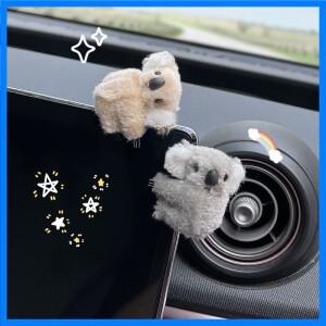 봉제 귀여운 코알라 자동차 인테리어 장식 자동 백미러 제어 화면 장식 썬 바이저 카드 클립 선물 자동차