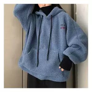 후리스 플리스 뽀글이 점퍼 자켓 집업 여성 후드 레이어드 목폴 1007127