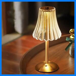 바 터치 테이블 램프 충전식 무선 책상 램프 휴대용 침실 야간 조명 커피 호텔 레스토랑용 LED 장식 조명