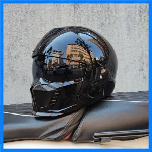 ORZ 오토바이 헬멧 풀 페이스 오픈 페이스 헬멧 3/4 남성용 내부 틴티드 선실드 DOT 승인 듀얼 바이저