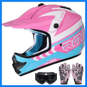 어린이 오토바이 헬멧 풀 페이스 청소년 헬멧 Atv Road Cross 경량 헬멧(DOT 승인용 브림 및 바이저 포함)