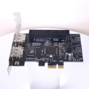 SATA IDE PCI E 어댑터 카드 2.0 + X2 콤보 변환기 RAID 컨트롤러