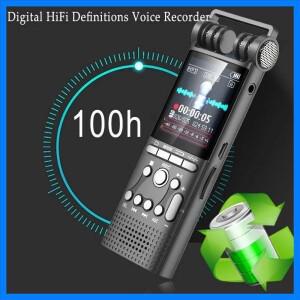 전문 음성 활성화 디지털 오디오 레코더 8GB/16GB/32GB Usb 논스톱 100hr 녹음 Pcm 1536kbps 외부 마이크