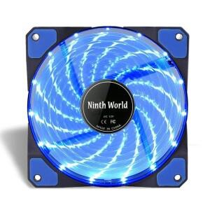 120mm LED  사일런트 컴퓨터 PC 케이스 팬 15 12V Cpu 방열판 쿨러 마스터 냉각 DC 4P 3P 커넥터