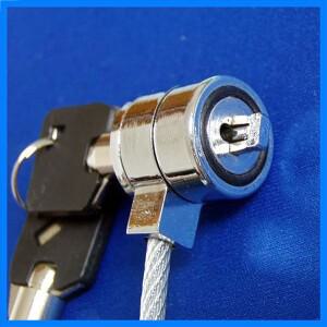 노트북 컴퓨터용 합금강 키 잠금장치 노트북 잠금 슬롯과 호환되는 오래 지속되는 도난 방지 보안 케이블