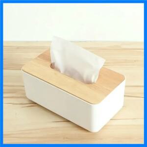 미니멀리스트 티슈 박스 커버 나무 뚜껑 다양한 크기 PP 수납 정리함 가정용 자동차 욕실용 방진 선물용