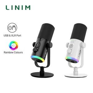 [호환품]LINIM PD12 USB/XLR 다이나믹 마이크 키트 (믹서용 붐 암 포함) 게이밍 카디오이드 세트 (PC PS5/4