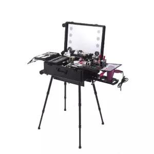 대형 출장 메이크업 박스 메이크업가방 여행용 수납 이동식 정리대