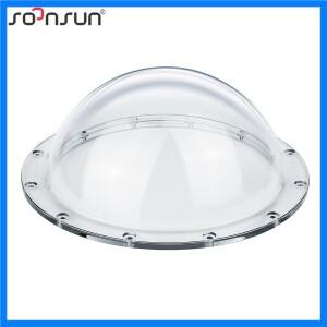 GoPro Hero 12 11 10 9 8 7 6 5 카메라 돔 포트 수리 부품 액세서리 용 6 인치 돔 포트 투명 커버 교체