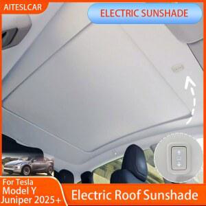 모델 주니퍼 차량 전동 차양 햇빛 선루프 가리개 개조 접이식 부품 실내 일체형 선쉐이드