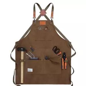 두꺼운 작업용 앞치마 목공 남자 공방 예초기 미술 제초