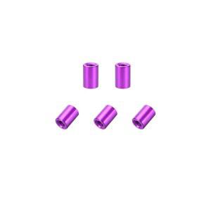 드론 FPV 쿼드콥터 레이싱 RC 멀티로터 부품 DIY를 위한 5Pcs M3x8mm 원형 알루미늄 스탠드오프 컬럼 스페이서 여성 퍼플