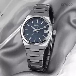 SUR575P1 사파이어 미들사이즈 실버 블루 캐쥬얼 정장 여자 메탈 시계 d