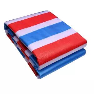 타포린 방수포 자외선차단 줄무늬 방수 차단 차양 커버 타프