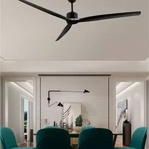 레트로 심플디자인 실링팬 천장 거실 우드 리모컨 대형 원목