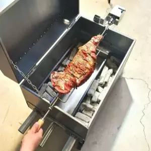 돼지통구이 통돼지 바베큐기계 회전식 그릴 고기 화로 무연