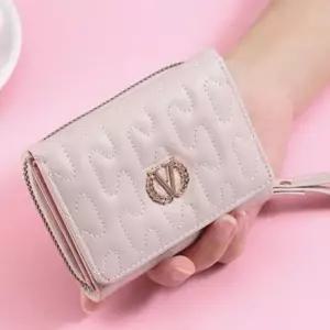 여대생 반지갑 학생용 지갑 동전 수납 버클 선물용 (WFJ6DL6)